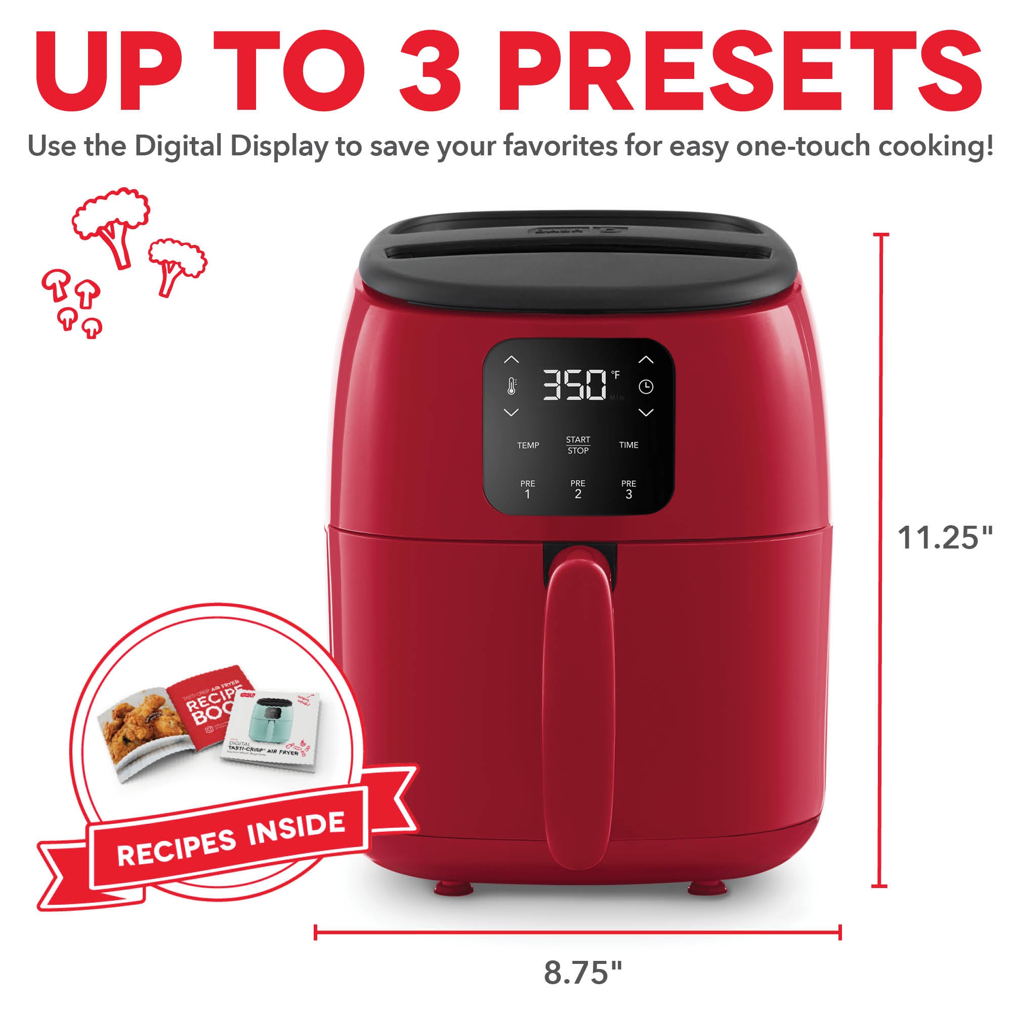 Digital Tasti-Crisp Air Fryer 2.6QT