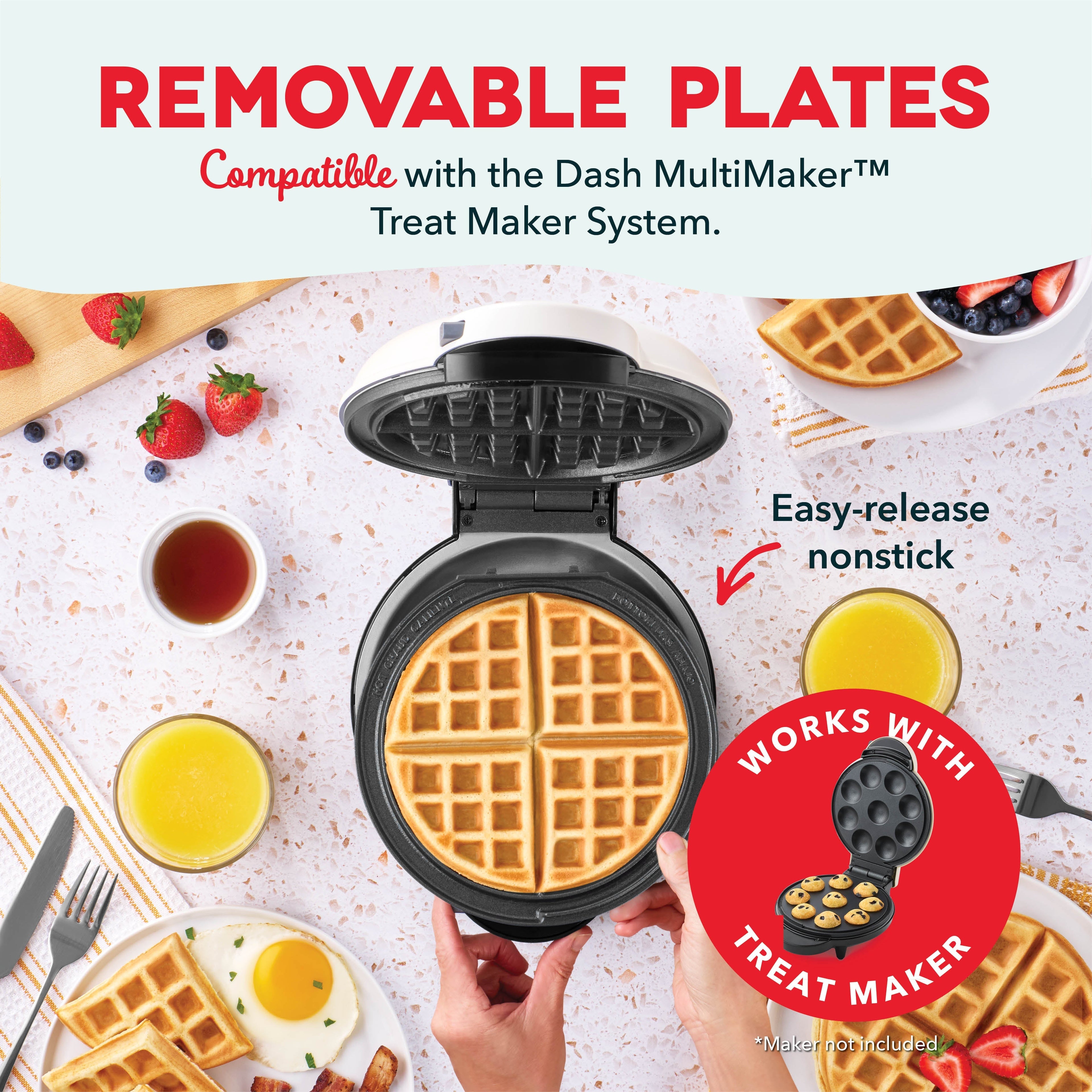 MultiMaker Treat Maker 2pc Plate Pack Waffle